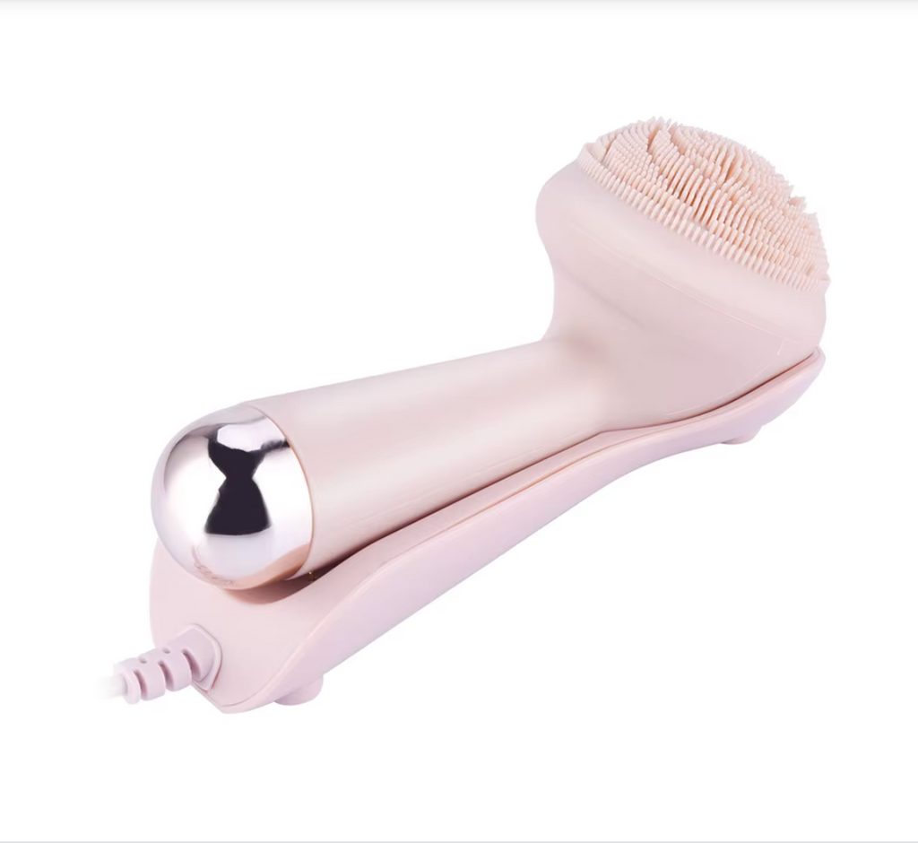 Electric Silicone Facial Cleansing % Massage Brush