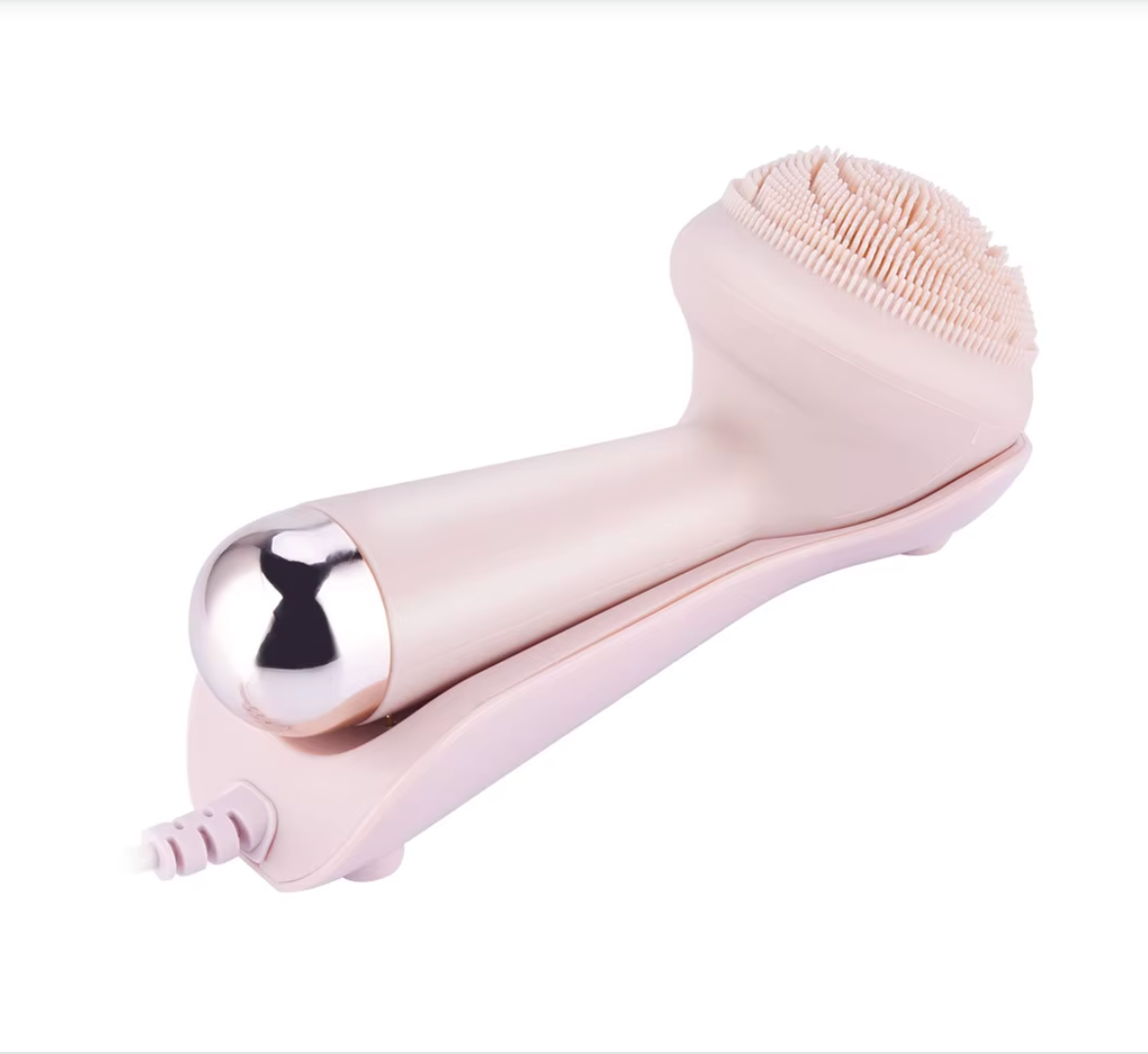 Electric Silicone Facial Cleansing % Massage Brush