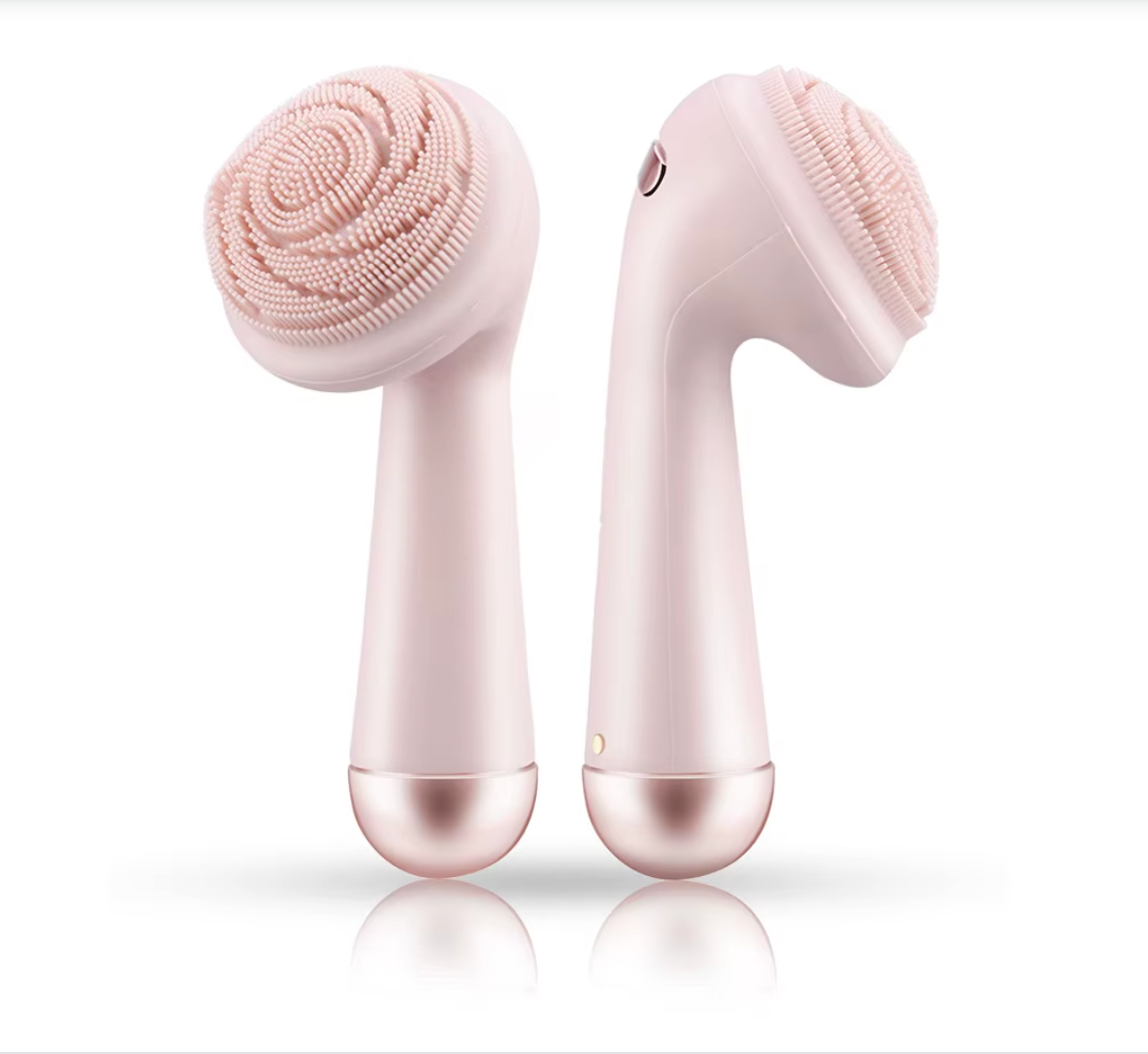 Electric Silicone Facial Cleansing % Massage Brush